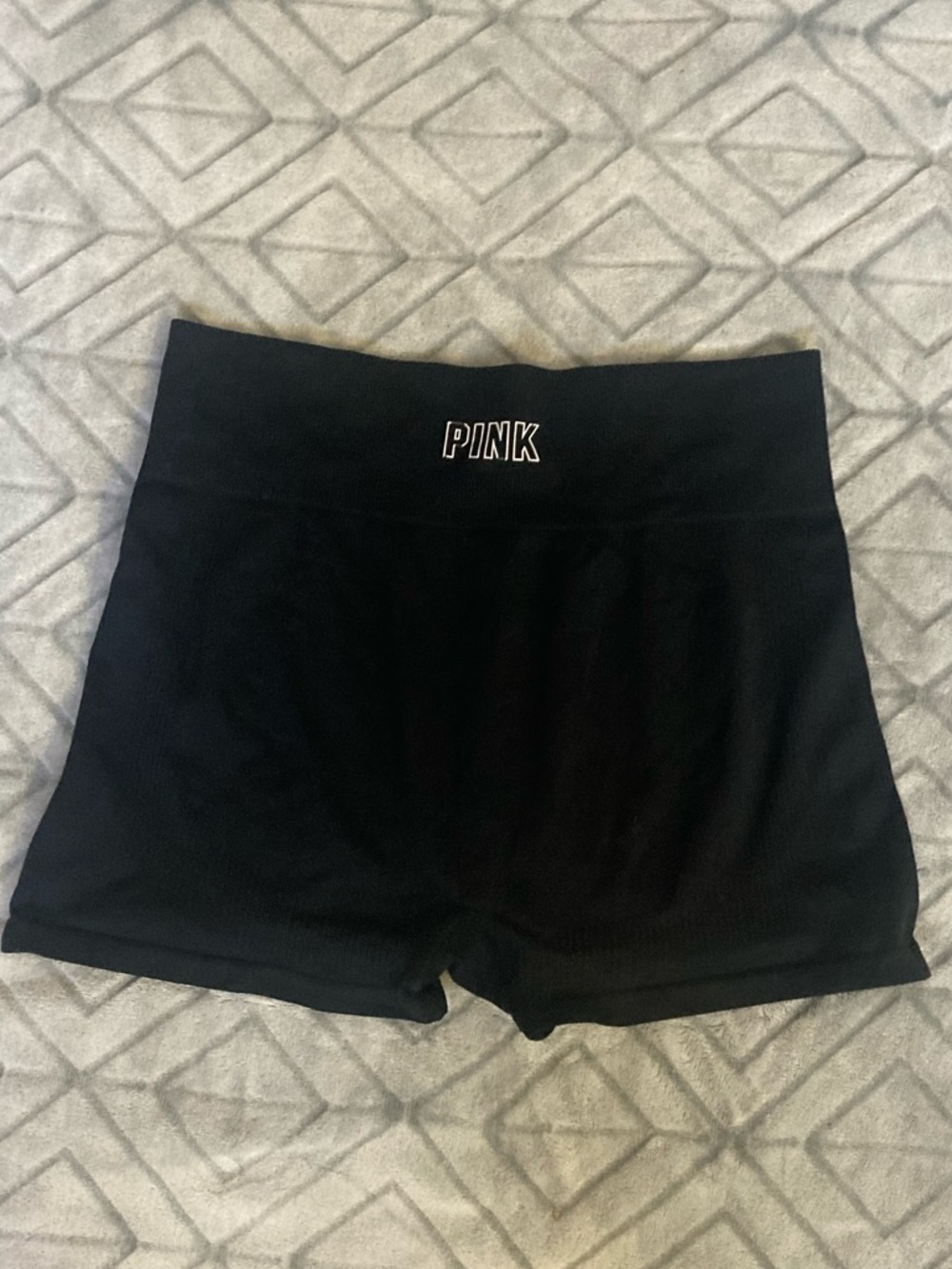 PINK Victoria's Secret Black High-Waist Bike Shorts
